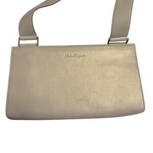 Salvatore Ferragamo shimmery cream mini bag